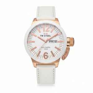TW Steel CEO CE1036 – White Ceramic & Gold Luxury Quartz Watch